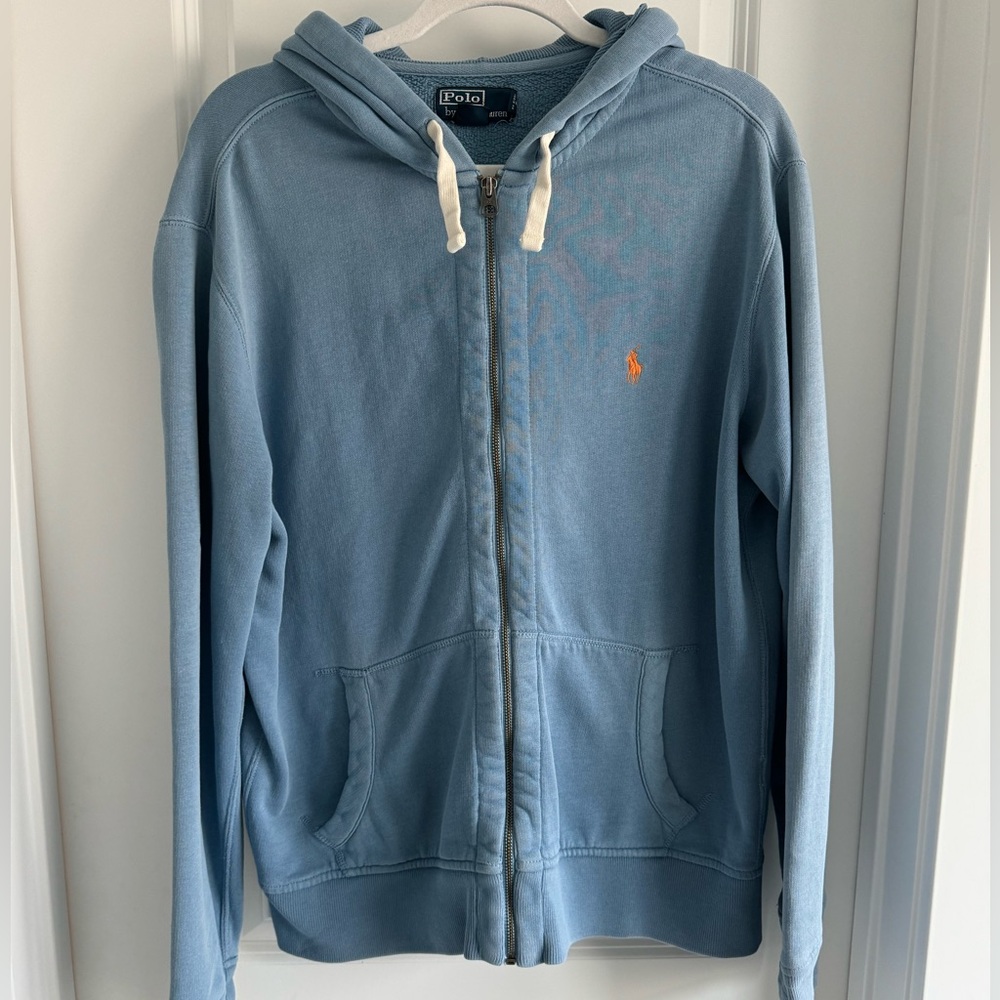 Polo Ralph Lauren Royal Blue Full Zip Hoodie Size large